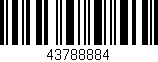 Código de barras (EAN, GTIN, SKU, ISBN): '43788884'
