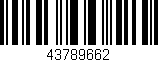 Código de barras (EAN, GTIN, SKU, ISBN): '43789662'