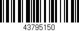 Código de barras (EAN, GTIN, SKU, ISBN): '43795150'