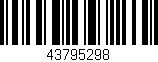 Código de barras (EAN, GTIN, SKU, ISBN): '43795298'