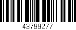Código de barras (EAN, GTIN, SKU, ISBN): '43799277'