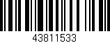 Código de barras (EAN, GTIN, SKU, ISBN): '43811533'