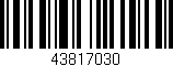 Código de barras (EAN, GTIN, SKU, ISBN): '43817030'
