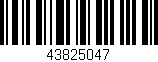 Código de barras (EAN, GTIN, SKU, ISBN): '43825047'