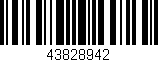 Código de barras (EAN, GTIN, SKU, ISBN): '43828942'