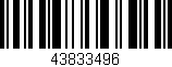 Código de barras (EAN, GTIN, SKU, ISBN): '43833496'