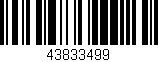 Código de barras (EAN, GTIN, SKU, ISBN): '43833499'