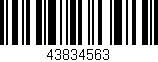 Código de barras (EAN, GTIN, SKU, ISBN): '43834563'