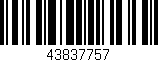 Código de barras (EAN, GTIN, SKU, ISBN): '43837757'