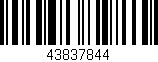 Código de barras (EAN, GTIN, SKU, ISBN): '43837844'