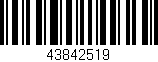 Código de barras (EAN, GTIN, SKU, ISBN): '43842519'
