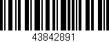 Código de barras (EAN, GTIN, SKU, ISBN): '43842891'