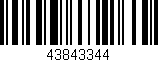 Código de barras (EAN, GTIN, SKU, ISBN): '43843344'