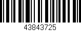Código de barras (EAN, GTIN, SKU, ISBN): '43843725'