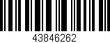 Código de barras (EAN, GTIN, SKU, ISBN): '43846262'