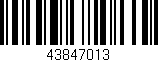 Código de barras (EAN, GTIN, SKU, ISBN): '43847013'