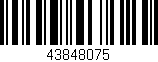 Código de barras (EAN, GTIN, SKU, ISBN): '43848075'