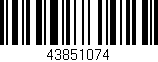 Código de barras (EAN, GTIN, SKU, ISBN): '43851074'