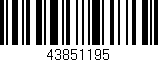 Código de barras (EAN, GTIN, SKU, ISBN): '43851195'