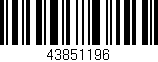 Código de barras (EAN, GTIN, SKU, ISBN): '43851196'