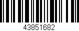 Código de barras (EAN, GTIN, SKU, ISBN): '43851682'