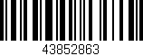 Código de barras (EAN, GTIN, SKU, ISBN): '43852863'