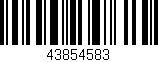 Código de barras (EAN, GTIN, SKU, ISBN): '43854583'