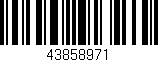 Código de barras (EAN, GTIN, SKU, ISBN): '43858971'