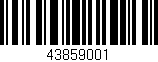 Código de barras (EAN, GTIN, SKU, ISBN): '43859001'
