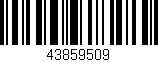 Código de barras (EAN, GTIN, SKU, ISBN): '43859509'