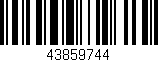 Código de barras (EAN, GTIN, SKU, ISBN): '43859744'