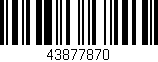 Código de barras (EAN, GTIN, SKU, ISBN): '43877870'