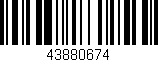 Código de barras (EAN, GTIN, SKU, ISBN): '43880674'