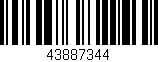 Código de barras (EAN, GTIN, SKU, ISBN): '43887344'