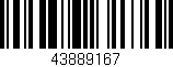 Código de barras (EAN, GTIN, SKU, ISBN): '43889167'