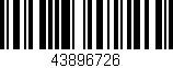 Código de barras (EAN, GTIN, SKU, ISBN): '43896726'