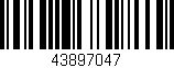Código de barras (EAN, GTIN, SKU, ISBN): '43897047'