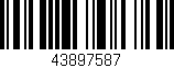 Código de barras (EAN, GTIN, SKU, ISBN): '43897587'