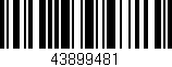 Código de barras (EAN, GTIN, SKU, ISBN): '43899481'