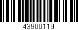 Código de barras (EAN, GTIN, SKU, ISBN): '43900119'
