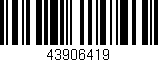 Código de barras (EAN, GTIN, SKU, ISBN): '43906419'