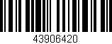 Código de barras (EAN, GTIN, SKU, ISBN): '43906420'