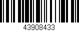 Código de barras (EAN, GTIN, SKU, ISBN): '43908433'