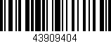 Código de barras (EAN, GTIN, SKU, ISBN): '43909404'