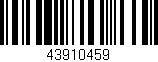 Código de barras (EAN, GTIN, SKU, ISBN): '43910459'