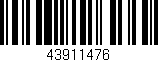Código de barras (EAN, GTIN, SKU, ISBN): '43911476'