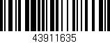 Código de barras (EAN, GTIN, SKU, ISBN): '43911635'