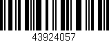 Código de barras (EAN, GTIN, SKU, ISBN): '43924057'