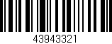 Código de barras (EAN, GTIN, SKU, ISBN): '43943321'