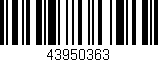 Código de barras (EAN, GTIN, SKU, ISBN): '43950363'